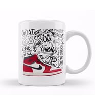 Michael Jordan The Goat Retro Black Kupa Bardak Porselen