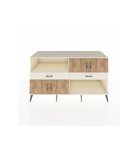 Kronos Konsol 3 Raflı 2 Çekmeceli 4 Kapaklı 176x59x99 Aytaşı-Çam/Aytaşı