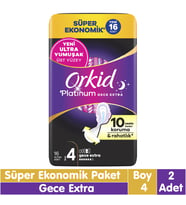 Orkid Platinum Gece Ekstra Süper Ekonomik Paket 16x2 32 Adet