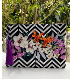 Zambak Clutch Çanta