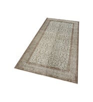 Eşsiz Vintage El Yapımı Halı 111x224 cm F1301