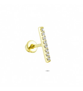 Glorria Altın Çizgi Helix Piercing