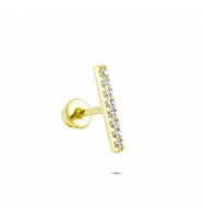Glorria Altın Çizgi Helix Piercing