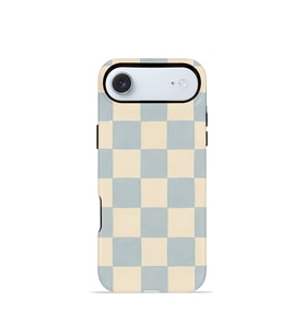 iPhone 17 Air Vorian Çift Katmanlı Kılıf Powder Blue Checker