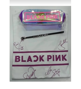 Blackpink Unisex Owersize T-shirt Kalemlik Bileklik Set