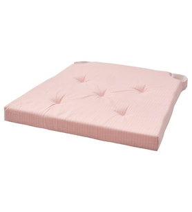 Sandalye Minderi, Pembe-Beyaz, 42/35x40x4 cm