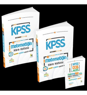 KPSS Matematiğin Kara Kutusu 1.ve 2.Cilt Konu Özetli D.Çözümlü ÖSYM Soru Bankası