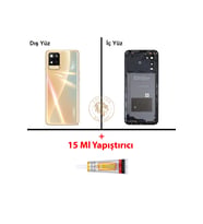 Oppo A54 Gold Uyumlu Orta Kasa + B7000 Yapıştırıcı Full Kasa Kapak Gövde Housing