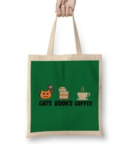 CATS coffee BOOKS Bez Çanta Uzun Saplı