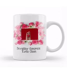 Sevgililer Günü Sevgiliye Hediye 093 Kupa Bardak Porselen
