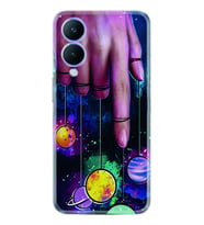 Vivo Y17S Kılıf Silikon Desen Özel Seri Finger planet 1740
