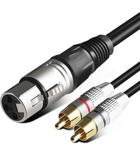 Xlr Dişi 2 Rca Erkek Kablo 3 metre
