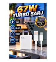 Samsung S23 Ultra ve S24 Uyumlu 67W Hızlı Şarj Adaptörü – QC 5.0 Destekli