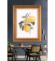 Altın Varaklı  Çerçeveli Paspartulu Tablo ndd1223 (Gold)