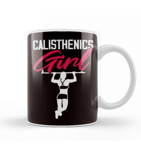 Calisthenics Girl Street Workout Gym Fitness Training Sports Kupa Bardak Porselen