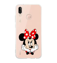 Huawei P20 Lite Uyumlu Baskılı Yumuşak Silikon Şeffaf Telefon Kılıfı