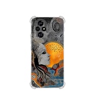 PrintiFy Huawei Honor200 ile Uyumlu Simya Serisi Mozaik Tanrıça Tasarımlı Uv Baskılı Köşe Korumalı Antişok Kılıf