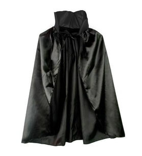 Siyah Renk Yakalı Halloween Pelerini 90 cm
