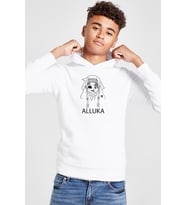 Hunter x Hunter Anime Alluka Beyaz Çocuk 3ip Kapşonlu Sweatshirt