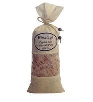 Himalaya Tuzu 1 Kg. Bez Torbada Iri Taneli Açık Pembe Renk Himalaya Orijinal Tuz