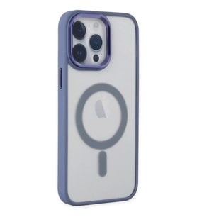 Newface Apple iPhone 14 Pro Max Kılıf Room Magneticsafe Silikon - Sierra Blue