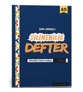 YAZ-SİL Defter-A5 (Kalem Hediyeli)