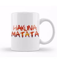 Hakuna Matata Lion King Kupa Bardak Porselen