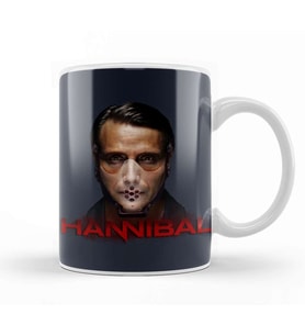 Dragon Hannibal Masked Kupa Bardak Porselen