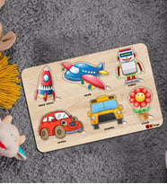 BK Toys Çocuklar İçin Ahşap Figürlü Eğitici-Öğretici Yapboz Puzzle-7