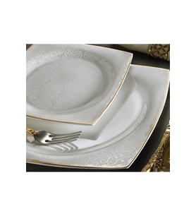 Aryıldız AR31018 60 Parça Bone Square Porselen Yemek Takımı 