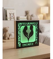Kişiye Özel – Sevgililer Günü ve Yıl Dönümü Hediyesi Gece Lambası (Orman Yeşili)