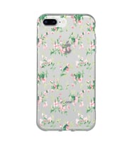 Iphone 7 Plus / 8 Plus Uyumlu Çiçek Desenli Şeffaf Telefon Kılıfı
