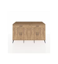 Kronos Konsol 4 Raflı 2 Çekmeceli 4 Kapaklı 176x59x99 Çam-Çam