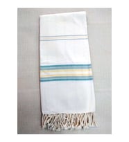 Mandaş Pamuklu El Dokuma Peştemal (80x200) - Krem Sarı