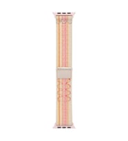 Apple Watch 38mm Uyumlu KRD-91 Hasır Kordon Strap Kayış