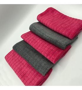 Mikrofiber Zor Kir Temizlik Bezi 5'li Paket, İnatçı Kirler ve Lekeler için Çift Taraflı ve Telli Zor Kir Bezi 40x40 cm