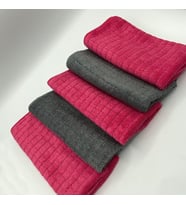 Mikrofiber Zor Kir Temizlik Bezi 5'li Paket, İnatçı Kirler ve Lekeler için Çift Taraflı ve Telli Zor Kir Bezi 40x40 cm