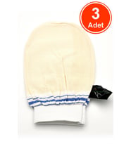 Lastikli Banyo Hamam Eldiven Kese 15x26 cm X 3 Adet