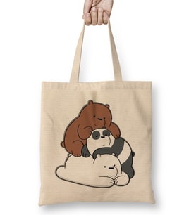 We Bare Bears 015 Bez Çanta Uzun Saplı