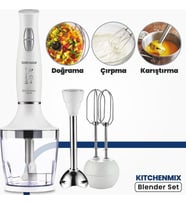 Goldmaster Kitchenmix IN-6140 Beyaz Blender Seti