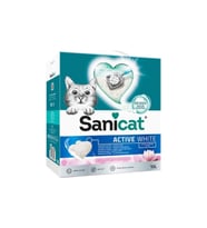 Sanicat Active White Süper Topaklanan Kedi Kumu Lotus Çiçeği Kokulu 10 Lt
