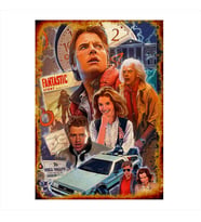 Ahşap Tablo Geleceğe Dönüş Film Afişi  Mdf poster