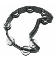 Karin SK-100 Yarım Ay Tef - 8 Çift Zilli (Aksesuar - Ritim Seri)  Ergonomik Tutuş, 8 Çift Paslanmaz Çelik Zil, Yüksek Ses Hacmi ve Hafif Gövde  Ölçü: 22 cm Standart Genişlik