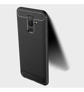 Samsung Galaxy A6 Plus 2018 Uyumlu Kılıf Zore Room Silikon Kapak (Gri)