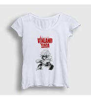 Presmono Kadın Beyaz Poster Thorfinn Anime Vinland Saga T-Shirt 471793tt