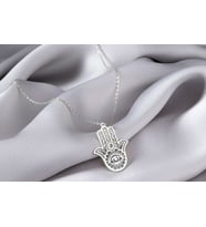 Hamsa Hand Necklace, Hand Of God Necklace, Hamsa Jewelry