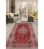 Dijital Kaymaz Taban Yıkanabilir Modern Renkli Salon Halısı Mutfak Halısı Yolluk ND-HT-1526 (Çok Renkli)