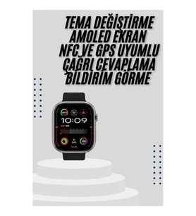 Mey İthalat® Akıllı Saat Uyku ve Sağlık Takibi GPS Uyumlu Tema Değiştirme