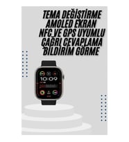 Mey İthalat® Akıllı Saat Uyku ve Sağlık Takibi GPS Uyumlu Tema Değiştirme