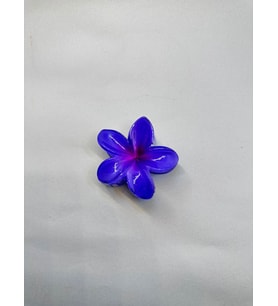 Tekli Mavi Renk 6 cm Lotus Çiçeği Mandal Toka